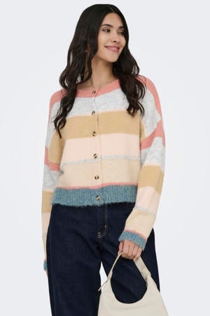 gestreepte vest multi gebreid