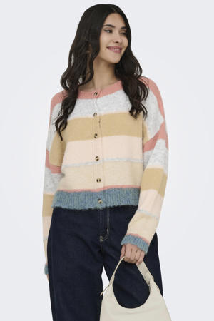 gestreepte vest multi gebreid