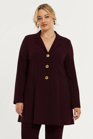 regular blazer donkerrood