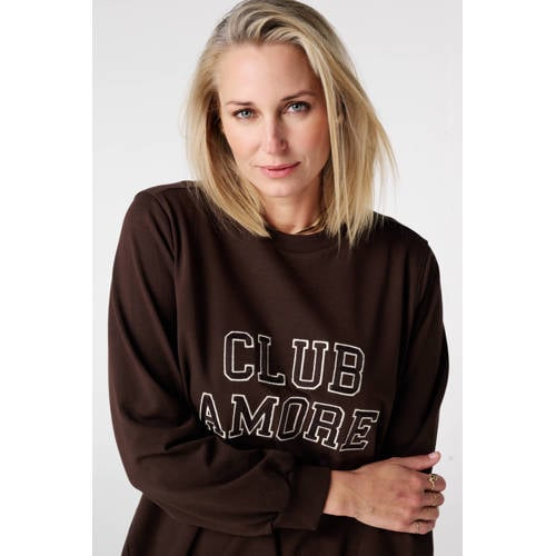 MS Mode sweatjurk donkerbruin afbeelding