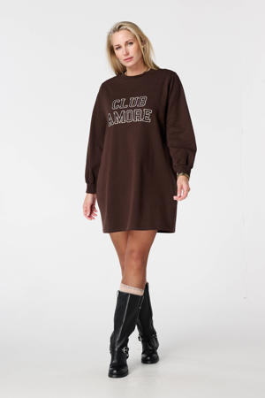sweatjurk donkerbruin