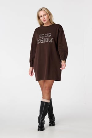 sweatjurk donkerbruin