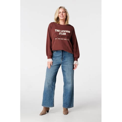 MS Mode sweater bruin afbeelding