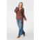 MS Mode top met stippen bruin