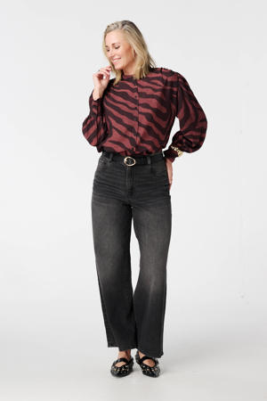 blouse donkerrood