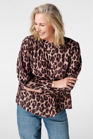 blouse bruin