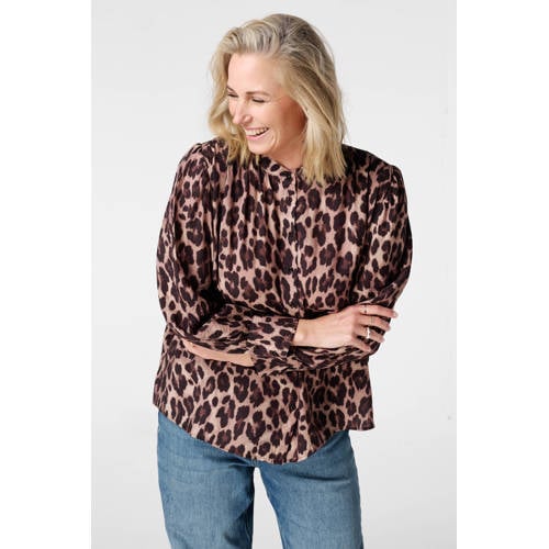 MS Mode blouse bruin afbeelding