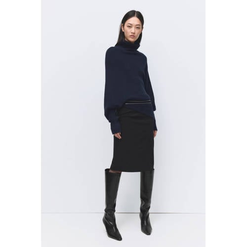 Mango pullover donkerblauw afbeelding