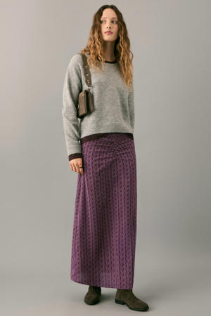 maxi rok paars