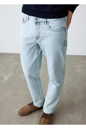 regular waist regular fit jeans light blue denim