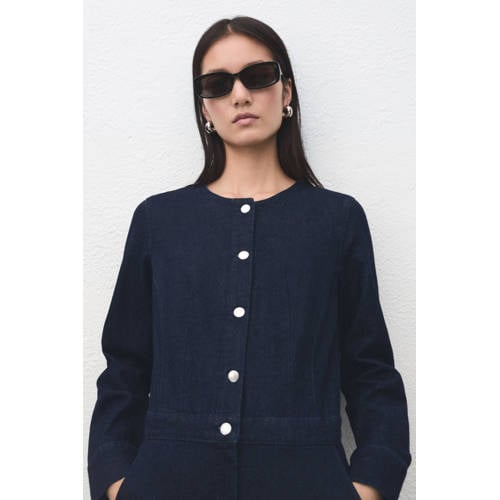 Mango jumpsuit dark blue denim afbeelding