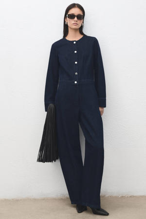 jumpsuit dark blue denim