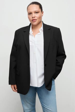 regular blazer zwart
