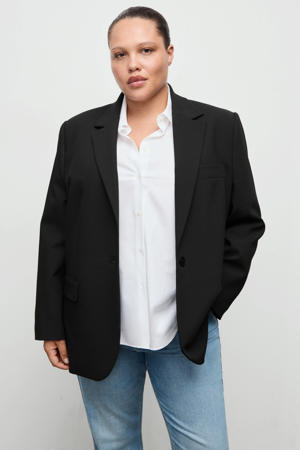 regular blazer zwart