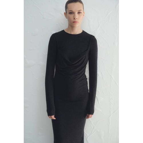 Mango maxi jurk antraciet afbeelding