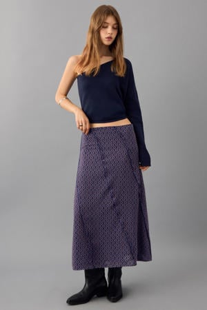 maxi rok marineblauw