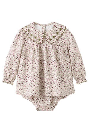 jurk + bloomer roze/groen