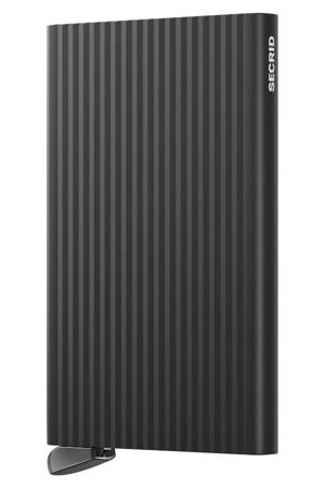 pasjeshouder Cardprotector Fluted zwart