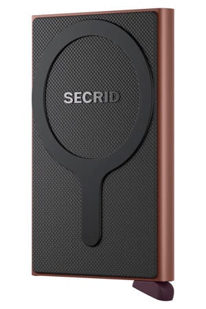 pasjeshouder Cardprotector Magsafe zwart/rose