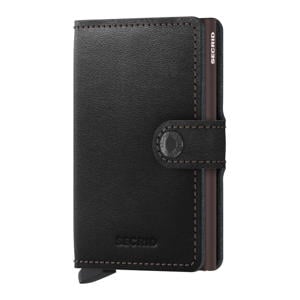 pasjeshouder Miniwallet zwart/bruin