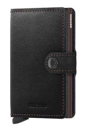 pasjeshouder Miniwallet zwart/bruin