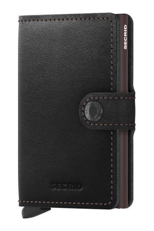 pasjeshouder Miniwallet zwart/bruin