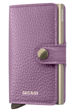pasjeshouder Miniwallet Pebble paars