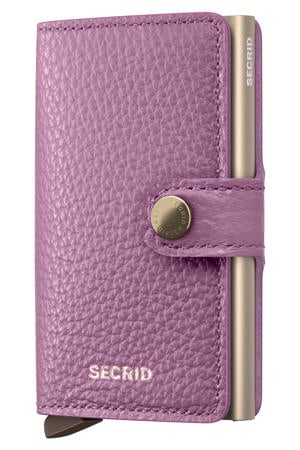 pasjeshouder Miniwallet Pebble paars