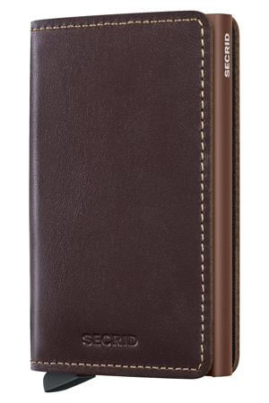 pasjeshouder Slimwallet Original donkerbruin