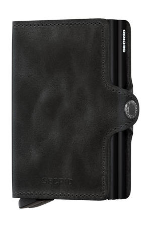 pasjeshouder Twinwallet Vintage zwart