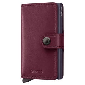 pasjeshouder Miniwallet donkerrood