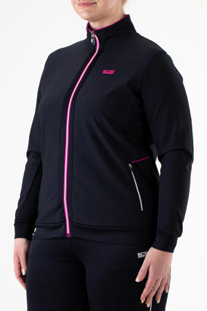 Fabiane plus sportvest donkerblauw