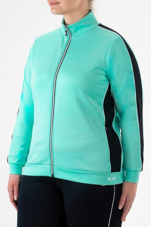 Plus Size trainingsjack Francoise lichtblauw