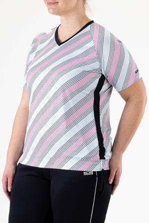 Plus Size sportshirt Izzie  wit