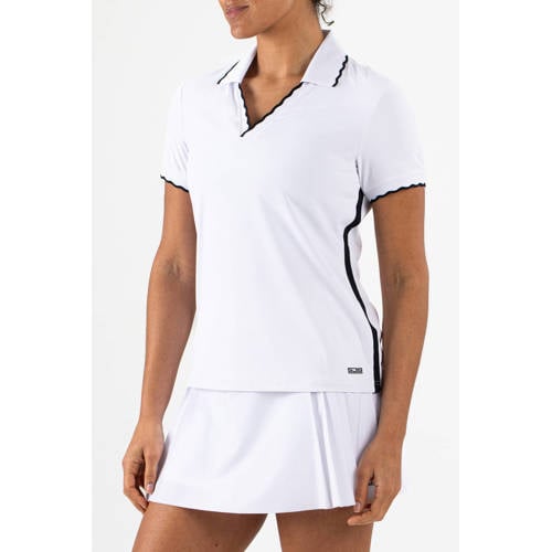 Sjeng Sports sportpolo Hadassa wit afbeelding