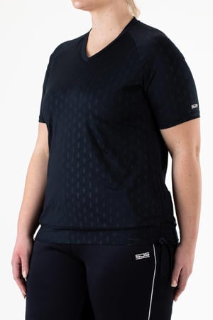 Plus Size sportshirt Izzie donkerblauw