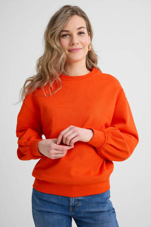 M&Catree Sweatshirt zonder capuchon voor dames, fleece, korte