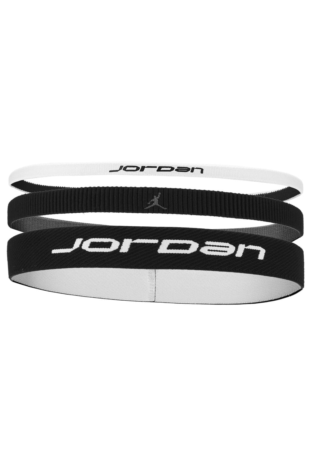 Jordan haardbandjes - zwart/wit (set van 3)