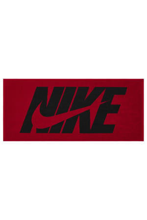 sporthanddoek Jacquard Towel M zwart/rood