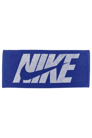 sporthanddoek Jacquard Towel M kobaltblauw/wit