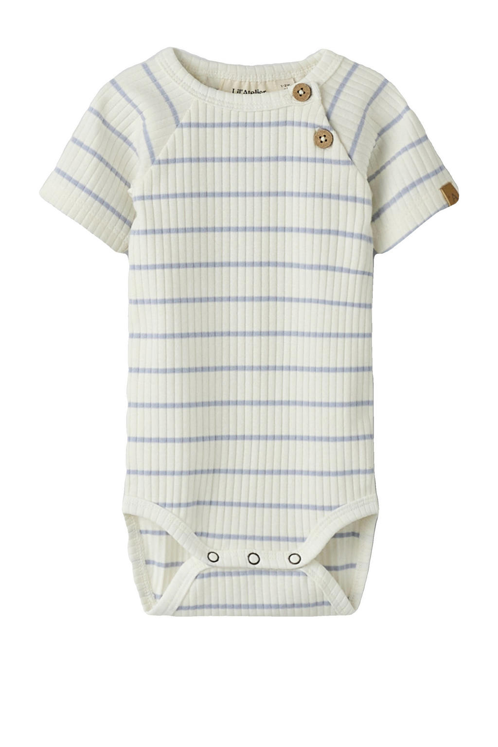 LIL' ATELIER BABY gestreepte romper wit
