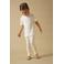 LIL' ATELIER MINI slim gebloemde legging wit