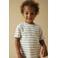 LIL' ATELIER MINI gestreepte T-shirt wit