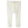 LIL' ATELIER BABY regular gebloemde legging wit