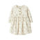 LIL' ATELIER BABY gebloemde korte jurk ecru