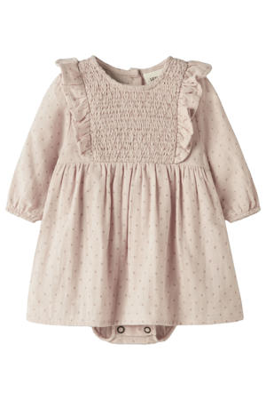 korte jurk beige