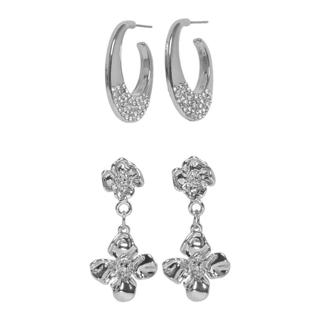 ONLY oorbellen ONLELLA - zilverkleurig (set van 2)