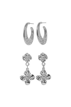oorbellen ONLELLA - zilverkleurig (set van 2)