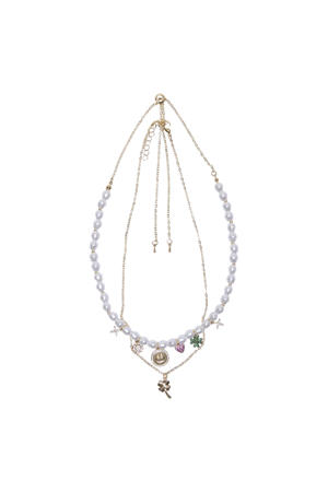 ketting ONLPENELOPE - goudkleurig (set van 2)