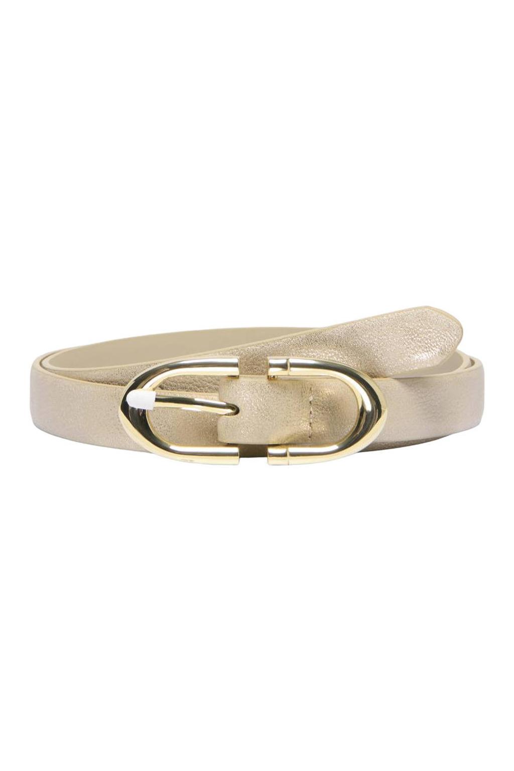 ONLY metallic riem ONLKELLY beige